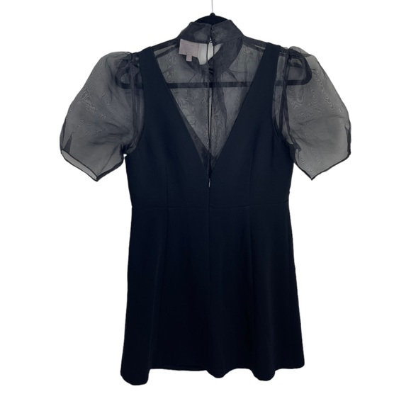 Cinq A Sept Frances Sheer Overlay Mini Dress Size 4 - Picture 3 of 10